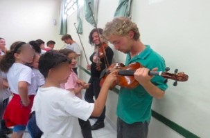 Recital didático do Quarteto de Cordas da UDESC, na e-n, 30.6.2016.